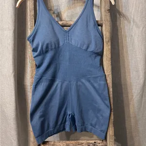 Women's JoyLab Shorts Onesie Size Large light blue thumbnail 2