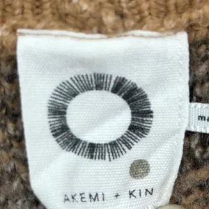 Akemi + Kin Leopard Print Open Front Batwing Cardigan Tan Brown One Size thumbnail 3