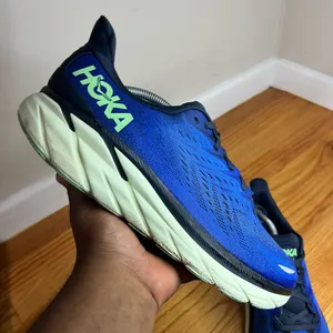 Hoka One One Clifton 8 Blue/Navy 1119393 DBOS Size 12M D NO BOX thumbnail 14