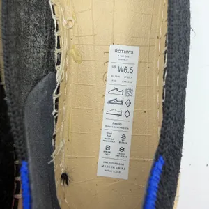 Rothy’s The Espadrille Flat in Black Boardwalk Knit Size 6.5 Jute‎ Sole Slip On thumbnail 13