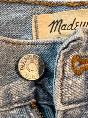 EUC Madewell 90s Straight Crop Distressed Jeans Size 31 thumbnail 6