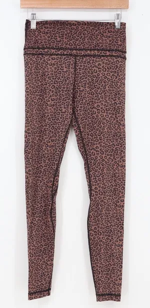 CRZ YOGA Leggings Womens M High Rise Leopard Brown Animal Print Excellent thumbnail 1