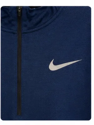 Nike Running Dri-FIT Navy Blue Reflective Quarter Zip Pullover Size Large thumbnail 6