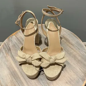 Antonio Melani Bindi Raffia Bow Platform Bow Sandals size 9M New with tags thumbnail 2