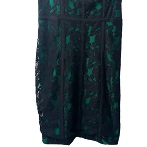 Guess Y2K Inspired Lace Overlay Green Bodycon Dress Party Special Occasion 10 thumbnail 4