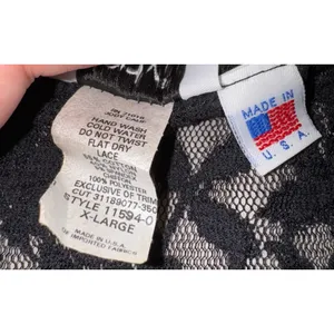 Vintage Jody Lace Peplum Vest Women's XL Sheer Witchy Goth Whimsygoth Fall thumbnail 8
