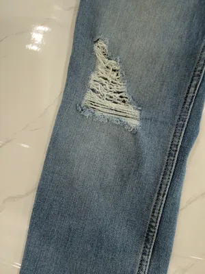 Hollister Light Wash Distressed Skinny Jeans thumbnail 7