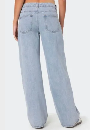 Low rise Light Wash Jeans thumbnail 2