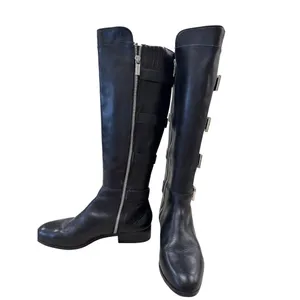 Michael Kors Womens Black Leather Knee High Boots 7M SKU 7167 thumbnail 3