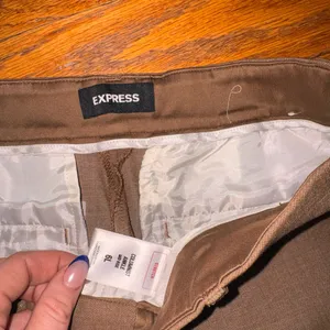 ⭐️Express Classic Slim Dress Pants in Brown thumbnail 2