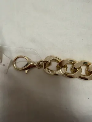 Anthropologie, thick, gold metal belt thumbnail 3