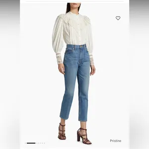 Ulla Johnson White Eyelet Lace Blouse sz 0 thumbnail 2