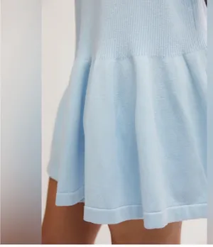 Free People Time On My Side Mini Dress in Ice Water sz XL EUC $148R thumbnail 6