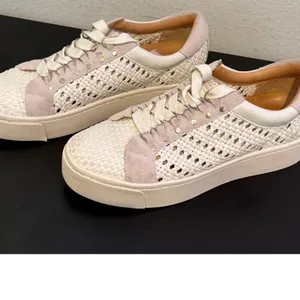 Joie Woven Platform Sneakers Womens 38.5 US 8.5 Basket Wear Flatform Lace Up Shoes thumbnail 9