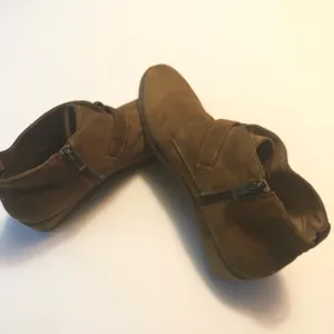 Franco Sarto Womens Cognac Brooke Wedge Ankle Bootie Sz 8.5 thumbnail 12