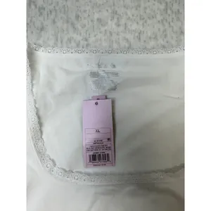 Wild Fable Womens Lace Trim Square Neck Short Sleeve Top White XL‎ NWT thumbnail 2