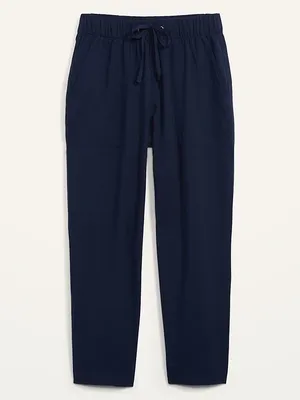 Old Navy High-Waisted StretchTech Utility
Crop Pants, Navy - Medium thumbnail 2