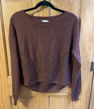Aeropostale Brown Knit Sweater thumbnail 1