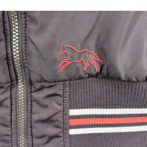 Horseware Ireland Woman's Brown Equestrian Bomber Jacket Striped Trim Small thumbnail 5
