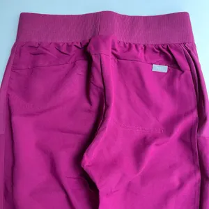 FIGS Boston Slim Jogger Scrub Pants Maroon Purple Size XXS NEW thumbnail 5