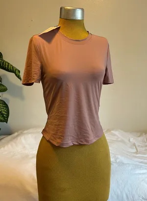 Sculpting fitted tshirt nwt Pink thumbnail 2