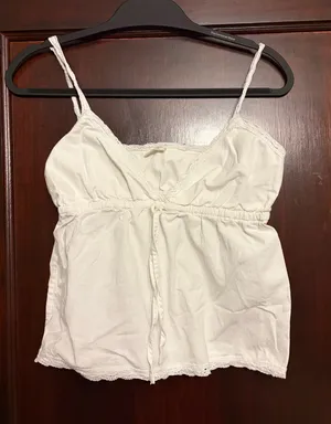 John Galt Brandy Melville white tank top thumbnail 1