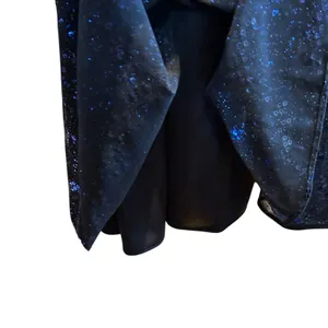 Black Dress Blue Sequin Formal USA Southeastern Performance Apparel SZ 10 LBD thumbnail 9