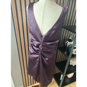 David’s bridal purple or plum short dress size 12 made of honor bridesmaid thumbnail 3