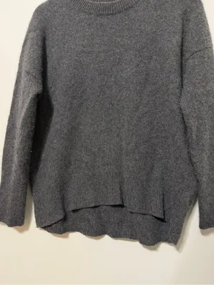 Theory Cashmere Gray Sweater Size Large Women’s Crewneck Jumper Pullover thumbnail 4