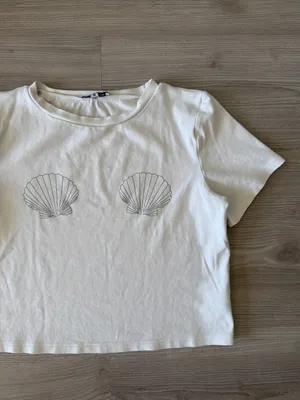 Pretty Garbage Shell Graphic Tee White Size M thumbnail 2