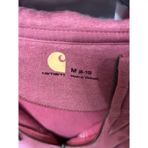 Carhartt Clarksburg Hoodie Women Medium Full Zip Workwear Pinkman Cowgirl Cozy thumbnail 2