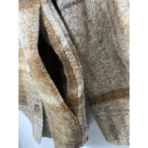 Wilfred Free Aritzia The Ganna Womens Wool Plaid Shacket Jacket M Oversized thumbnail 9