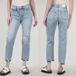 Pistola‎ Charlie High-Rise Classic Straight Distressed Jeans 28 thumbnail 2