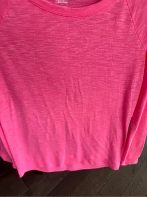 SO Women's Long-Sleeve Scoop Neck Top - Hot Pink thumbnail 4