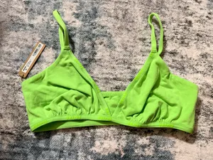 SKIMS Cotton Logo Mini Triangle Bralette thumbnail 2