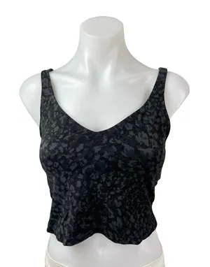Lululemon Align Wild Thing Camo Deep Coal Multi Yoga Athletic Crop Tank Top M/L thumbnail 1