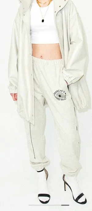Mardi Mercredi Marche (One Size) Le Flower Logo Graphic Cotton Sweatpants thumbnail 1