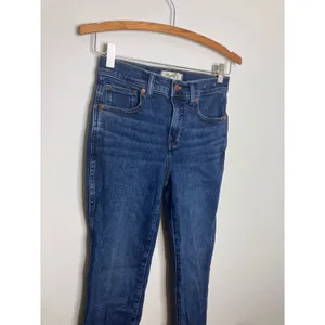 Madewell Stovepipe Jeans Womens 25 Blue Excellent Mid-Rise Straight Leg Denim thumbnail 2