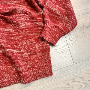 Urban Outfitters‎ Sweater Medium Red Open Front Cardigan Heather Thick Knit thumbnail 5