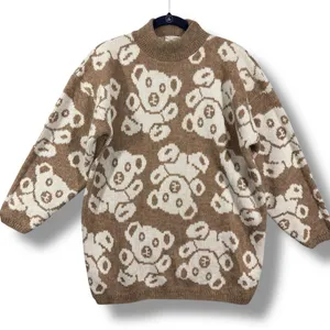 Vintage Needles & Yarn Teddy Bear Fluffy Knit Sweater thumbnail 2