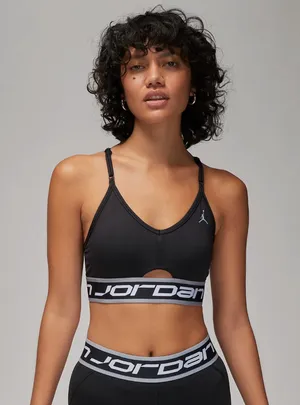 Nike Womens Jordan Indy Logo Light Support Sports Bra Size Small thumbnail 1
