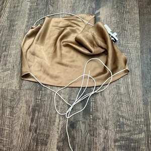 isabelle’s cabinet brown satin top thumbnail 4
