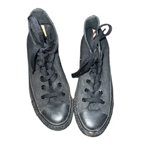 Converse ✨ Chuck Taylor All Star Hi Black Monochrome✨ thumbnail 5