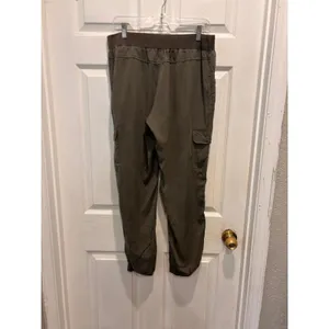 Harmony + Havoc Womens Olive Green Lyocell Cargo Jogger Pants XL Travel Vacation thumbnail 6