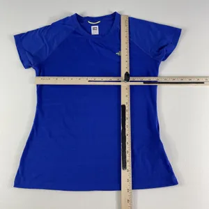 The North Face T Shirt Women's Small VaporWick Blue Polyester Stretch TNF Ladies thumbnail 8