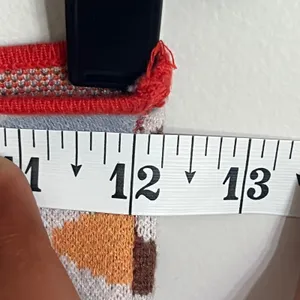 Princess Polly Retro Wavy‎ Knit Halter Cutout Mini Dress XS/S Red Blue Multi thumbnail 10