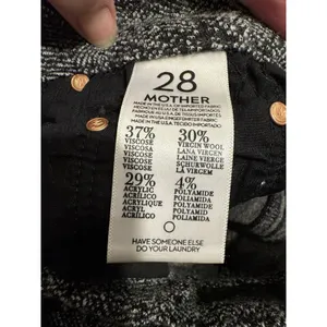 Mother The Looker Anything For‎ a Story Knit Wool Blend Pants Size 28 Tweed thumbnail 7