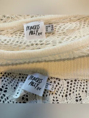 Princess Polly Leah Knit Set. Size: 12. White. thumbnail 4