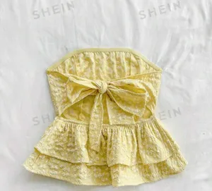 Yellow strapless bow too thumbnail 2