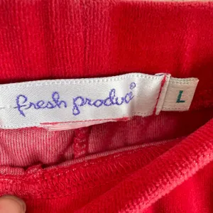 Fresh Produce Pinkish Red High Rise Straight Leg Pull On Velour Pants Size L‎ thumbnail 3
